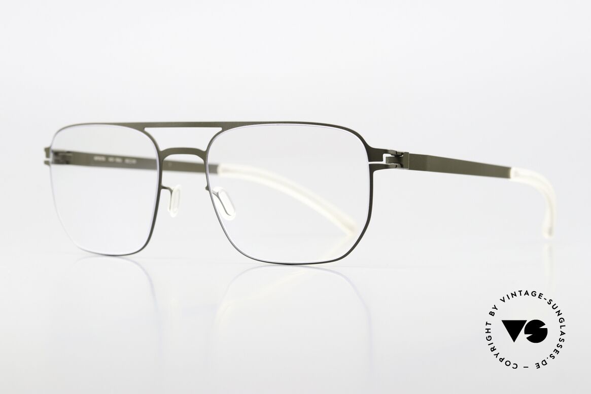 Mykita Rem Men's Frame In Camou Green, with double bridge; frame coloring 335 "Camou Green", Made for Men Mykita Rem Men's Frame In Camou Green, with double bridge; frame coloring 335 "Camou Green", Made for Men