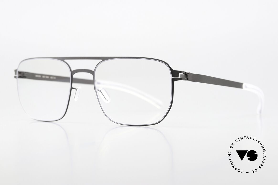 Mykita Rem Men's Eyeglasses In Storm Grey, with double bridge in frame coloring 465 "Storm Grey", Made for Men Mykita Rem Men's Eyeglasses In Storm Grey, with double bridge in frame coloring 465 "Storm Grey", Made for Men