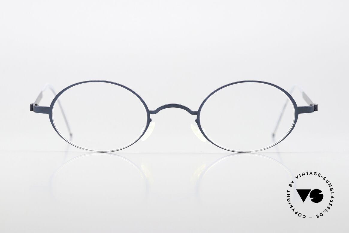 Lindberg 5000 Strip Titan 90's Frame Blue Metallic, model 5000 from the 90's in size 43/23, blue-metallic, Made for Men and Women Lindberg 5000 Strip Titan 90's Frame Blue Metallic, model 5000 from the 90's in size 43/23, blue-metallic, Made for Men and Women