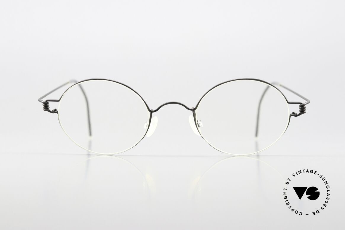 Lindberg Corona 40 Air Titan Rim Round Titanium Frame 1990's, model Corona in size 40-20 (small 20mm nose bridge), Made for Men and Women Lindberg Corona 40 Air Titan Rim Round Titanium Frame 1990's, model Corona in size 40-20 (small 20mm nose bridge), Made for Men and Women