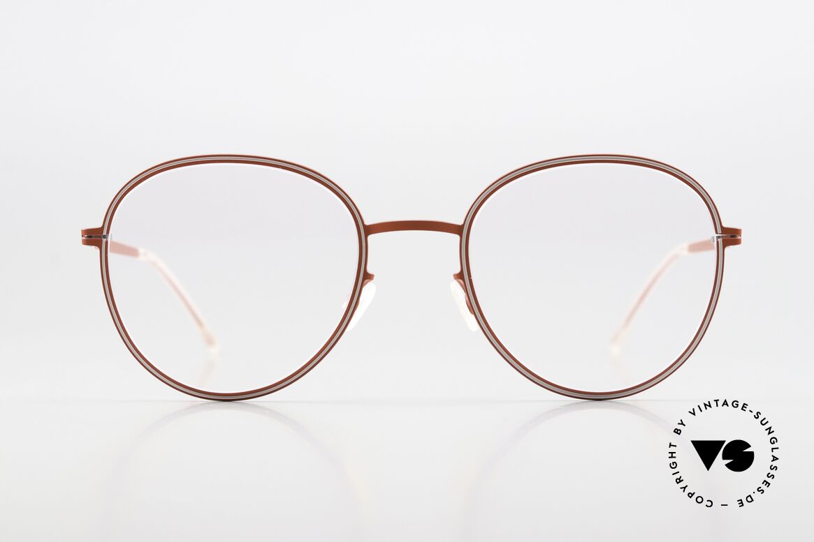 Mykita Studio 6.7 Women's Frame Rusty Red Aurore, inspired by the optical illusion art of the 1960's, Made for Women Mykita Studio 6.7 Women's Frame Rusty Red Aurore, inspired by the optical illusion art of the 1960's, Made for Women