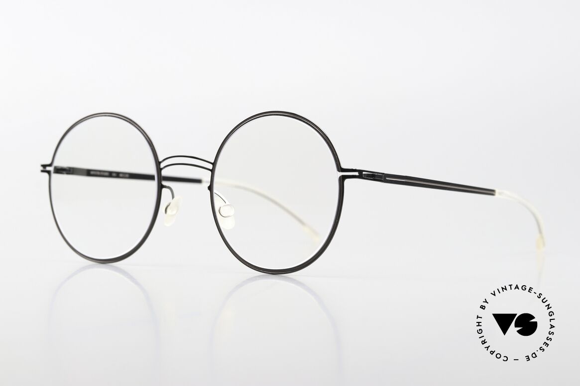 Mykita Studio 6.4 Ladies Specs Shiny Graphite Mole, ultra-fine lines follow the contour of the frame, Made for Women