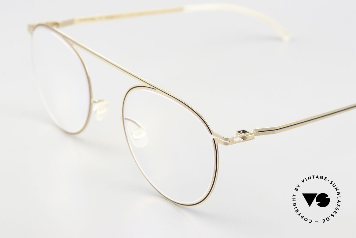 Mykita Studio 6.5 Champagne Gold Black Design, the result is a three-dimensional graphic pattern, Made for Women Mykita Studio 6.5 Champagne Gold Black Design, the result is a three-dimensional graphic pattern, Made for Women