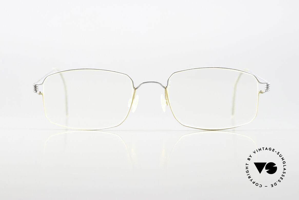 Lindberg Taurus Air Titan Rim Titanium Frame From The 90's, model TAURUS in size 50-18; bicolor: silver and gold, Made for Men and Women
