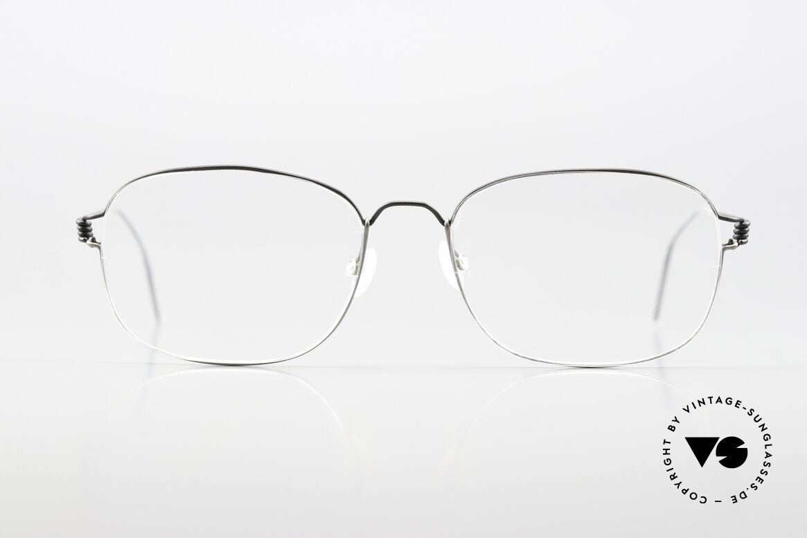 Lindberg Mars 52 Air Titan Rim Men's Eyeglasses From The 90s, model MARS from the 1990's in matte black and gray, Made for Men