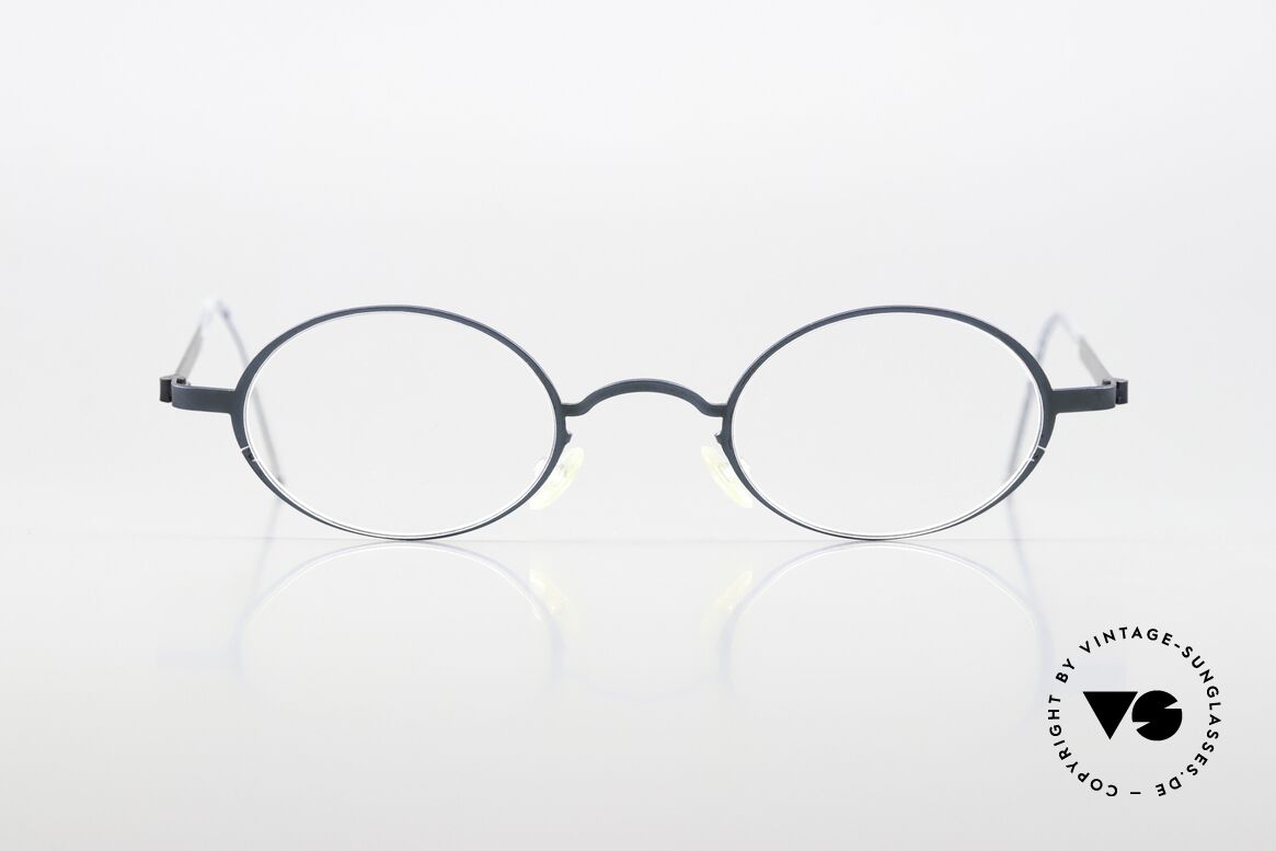 Lindberg 5000 Strip Titan Extra Small Frame 41mm Size, model 5000 from the 90's in size 41/22, blue-metallic, Made for Men and Women Lindberg 5000 Strip Titan Extra Small Frame 41mm Size, model 5000 from the 90's in size 41/22, blue-metallic, Made for Men and Women