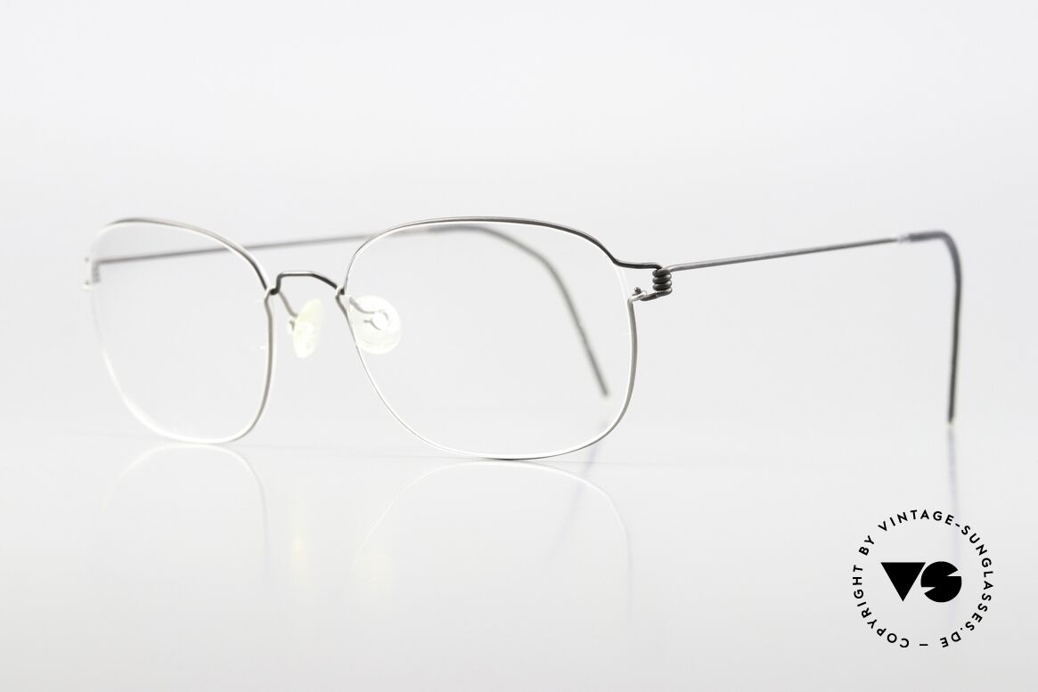 Lindberg Mars 54 Air Titan Rim Titan Frame Matte Black Gray, distinctive quality and design (award-winning frame), Made for Men