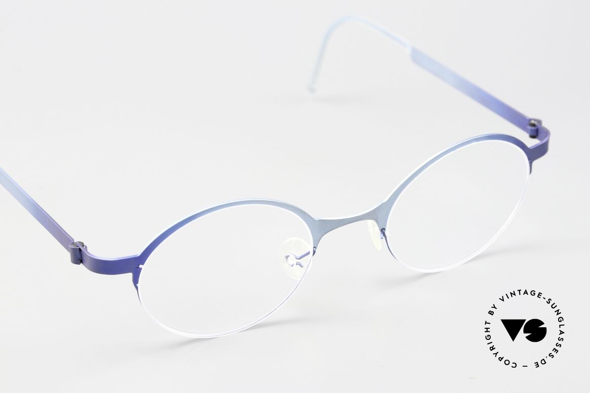 Lindberg 4030 Strip Titan 90's Eyewear Blue Metallic, extremely strong, resilient & flexible (12 grams only!), Made for Men and Women Lindberg 4030 Strip Titan 90's Eyewear Blue Metallic, extremely strong, resilient & flexible (12 grams only!), Made for Men and Women