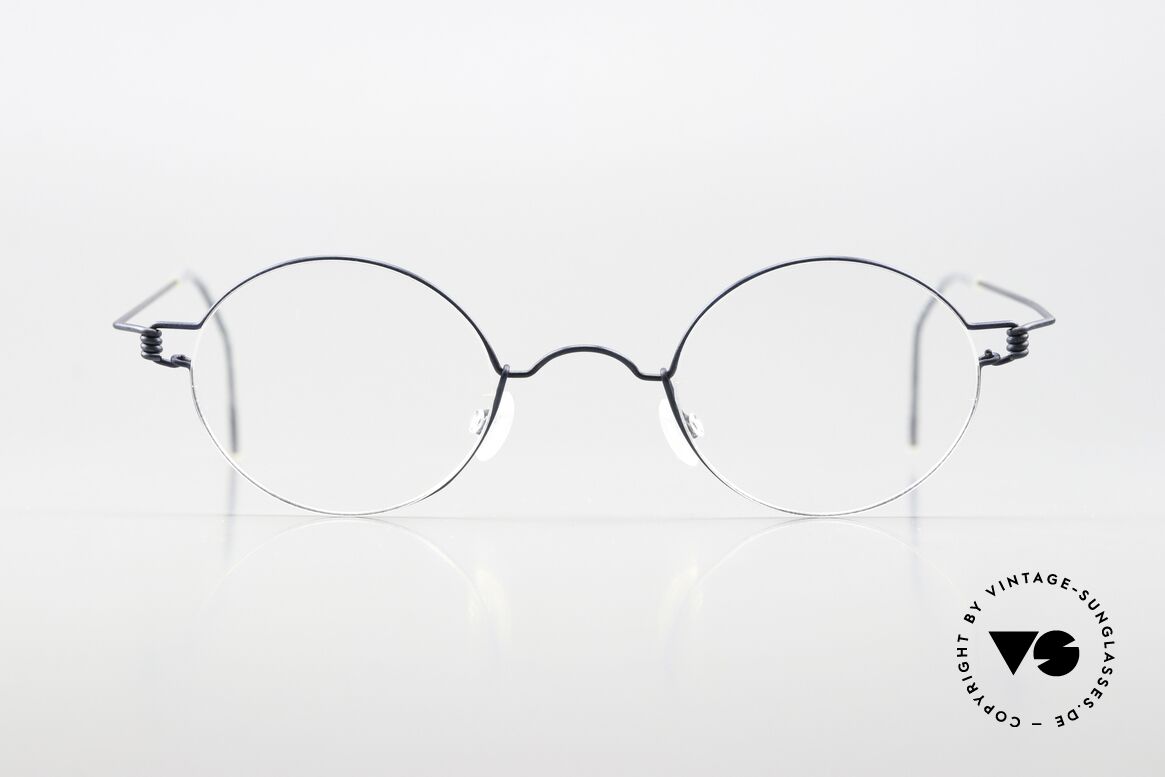 Lindberg Corona 42 Air Titan Rim Round Specs Matte Dark Blue, distinctive quality and design (award-winning frame), Made for Men and Women Lindberg Corona 42 Air Titan Rim Round Specs Matte Dark Blue, distinctive quality and design (award-winning frame), Made for Men and Women