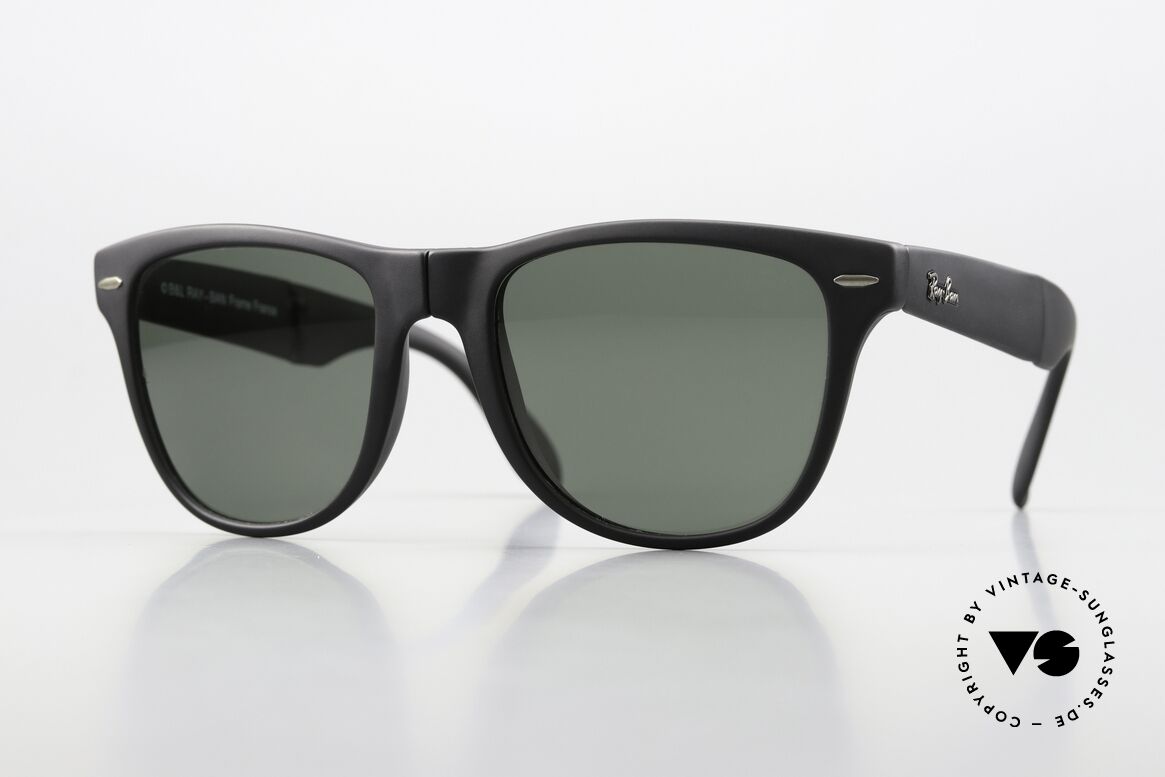Ray Ban Wayfarer II Folding Foldable Wayfarer Sunglasses, very rare Ray Ban Wayfarer folding sunglasses, Made for Men