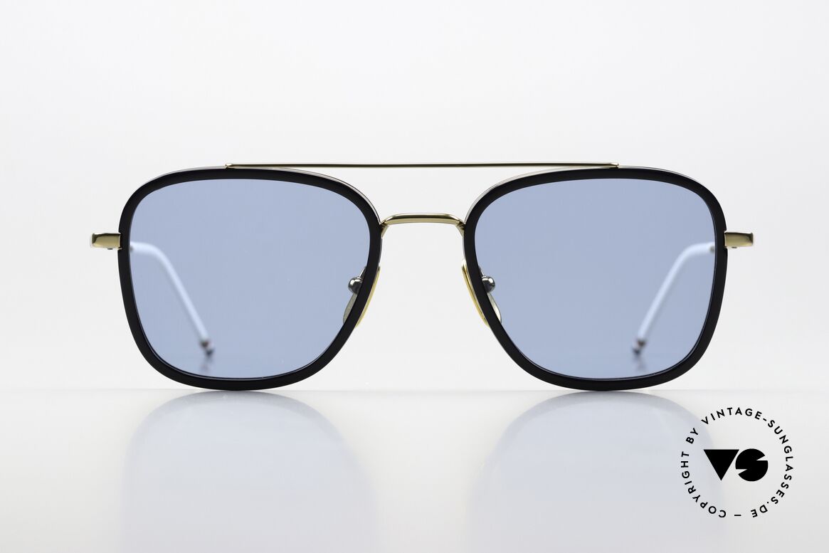 Thom Browne TBS800 Square Sunglasses For Men, titanium frame with acetate rings in size 51-20, Made for Men Thom Browne TBS800 Square Sunglasses For Men, titanium frame with acetate rings in size 51-20, Made for Men