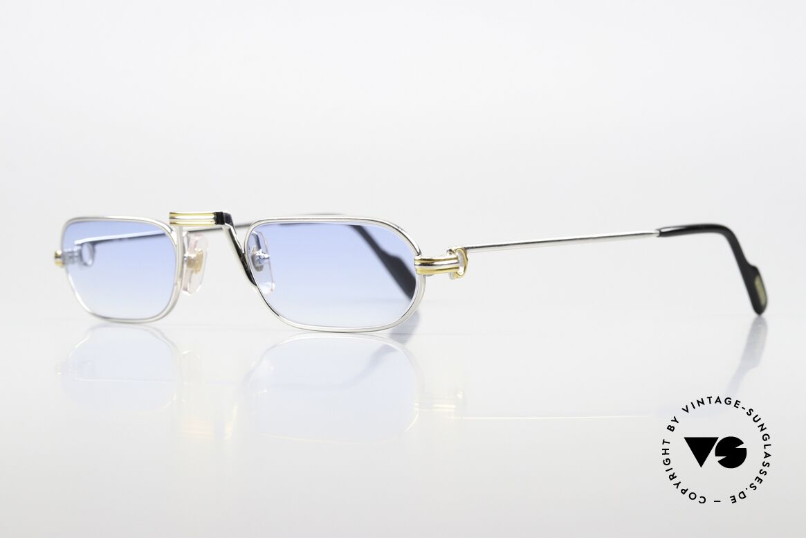 Cartier Demi Lune LC - M Ladies & Gents Reading Specs, this pair with Louis Cartier decor: medium size 50-24, 140, Made for Men Cartier Demi Lune LC - M Ladies & Gents Reading Specs, this pair with Louis Cartier decor: medium size 50-24, 140, Made for Men