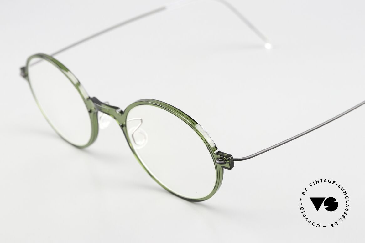 Lindberg 6508 NOW Designer Eyewear Vintage, wafer-thin semi-transparent front = pure lightness!, Made for Men and Women