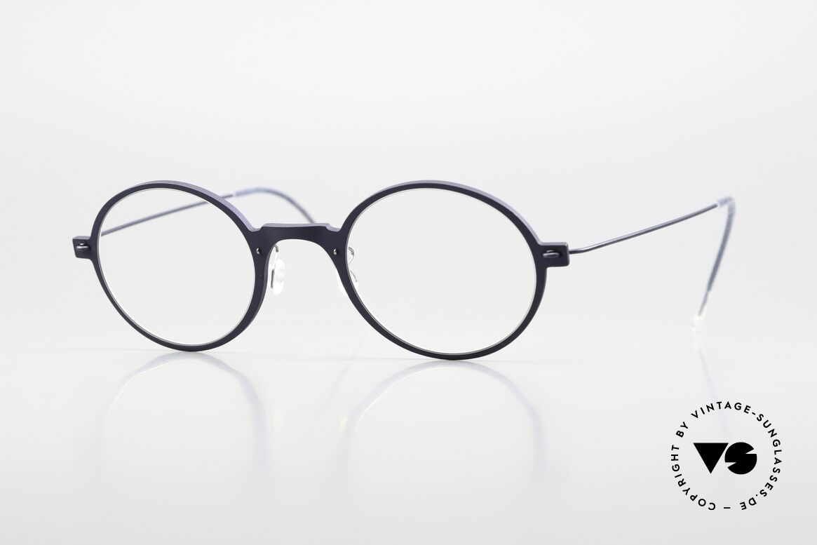 Lindberg 6508 NOW Dark Blue Designer Eyewear, Lindberg eyeglasses from the NOW or N.O.W. series, Made for Men and Women