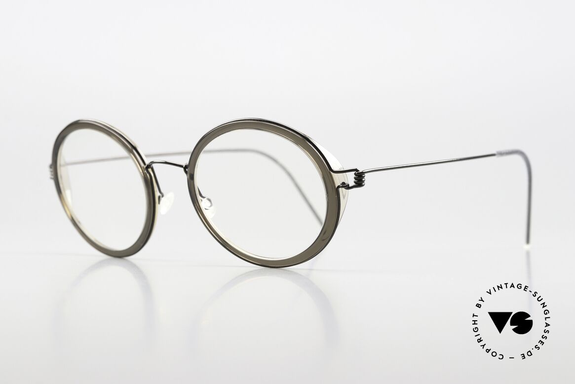 Lindberg Fay Air Titan Rim Titan Specs Women & Men, striking refined Air Titan frame with Acetate inner rim, Made for Men and Women
