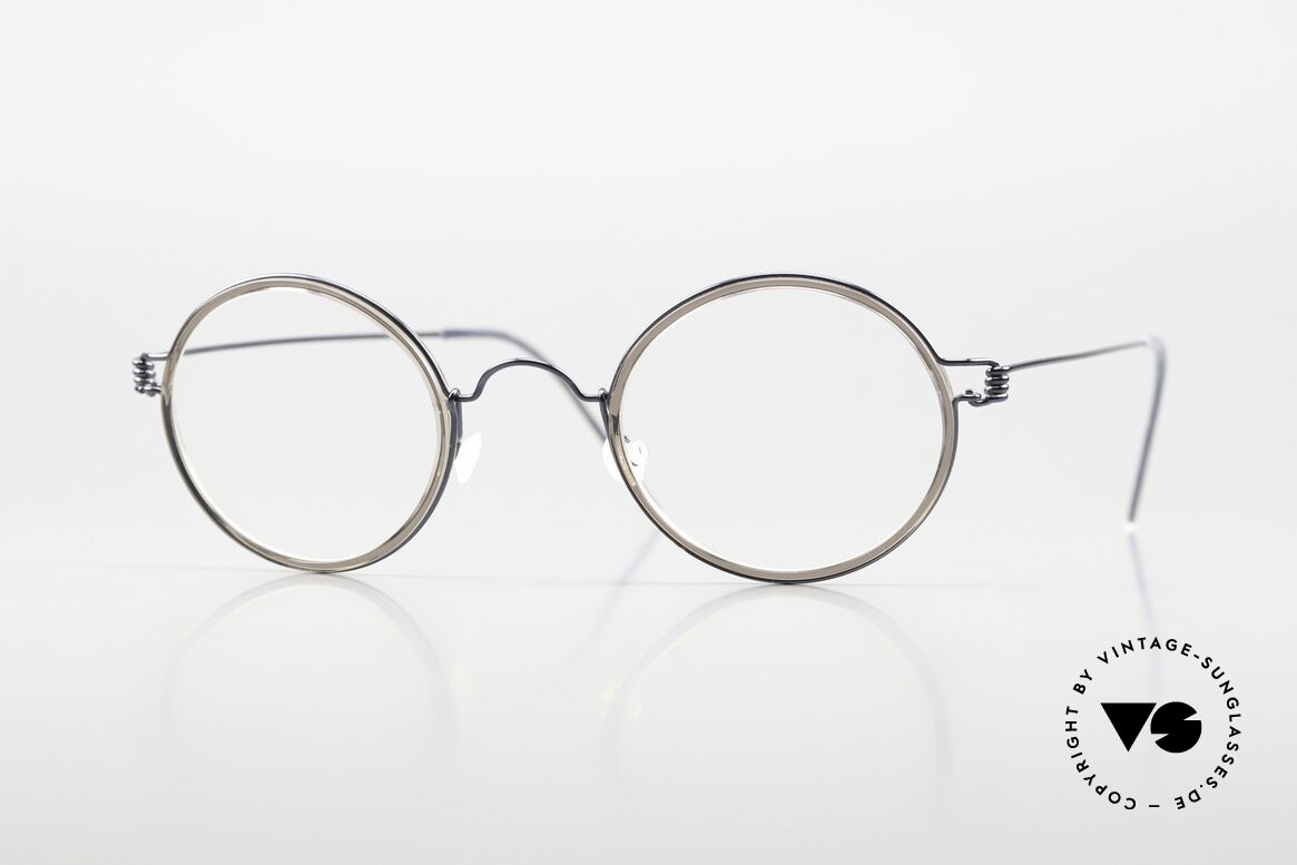 Lindberg Harley Air Titan Rim Unisex Vintage Eyeglasses, small round glasses of the Lindberg Air Titanium series, Made for Men and Women Lindberg Harley Air Titan Rim Unisex Vintage Eyeglasses, small round glasses of the Lindberg Air Titanium series, Made for Men and Women