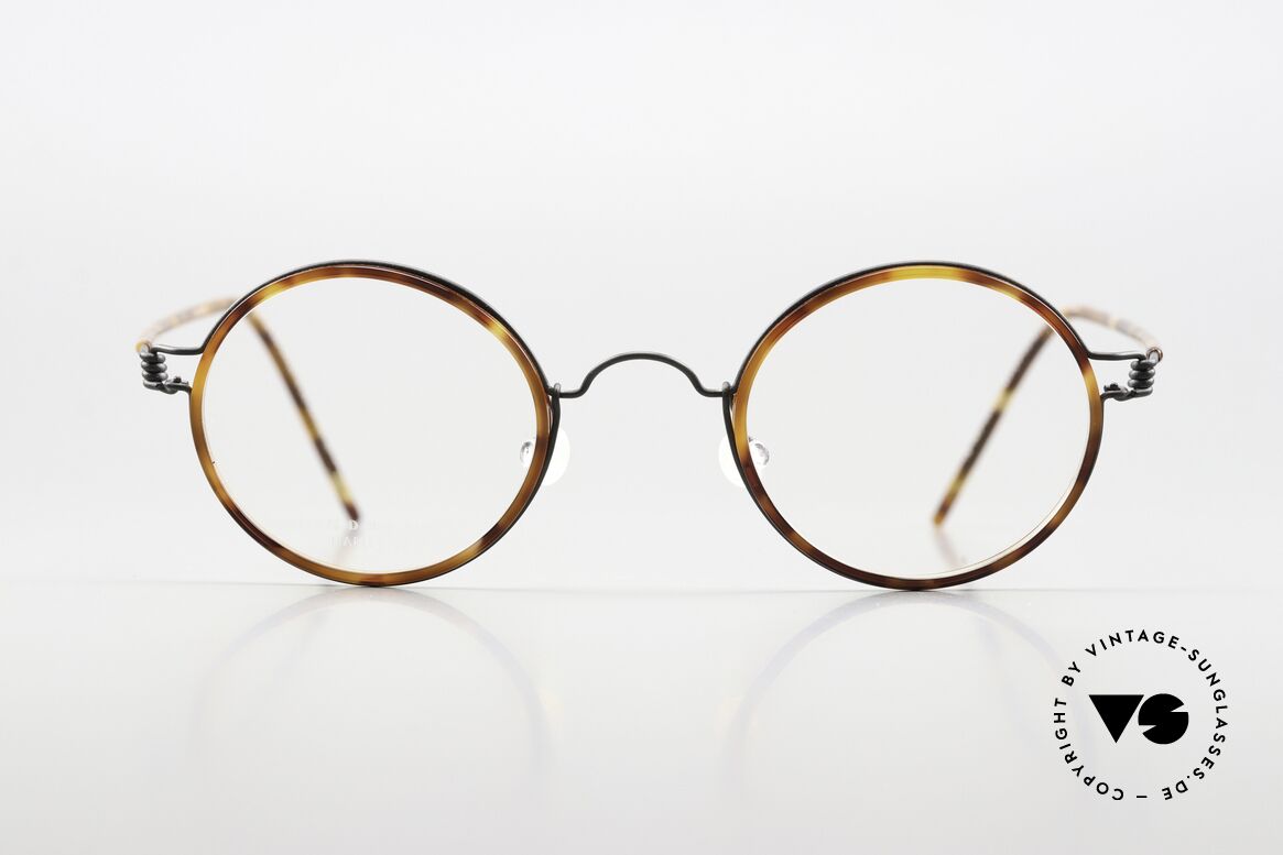 Lindberg Harley Air Titan Rim Round Glasses Women & Men, mod. Harley in size 43-24, temple length 145, color U9, Made for Men and Women Lindberg Harley Air Titan Rim Round Glasses Women & Men, mod. Harley in size 43-24, temple length 145, color U9, Made for Men and Women