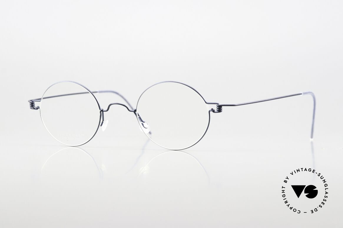 Lindberg Corona 44 Air Titan Rim Lindberg Specs Matte Dark Blue, LINDBERG Air Titanium Rim eyeglasses in size 44-25, Made for Men and Women