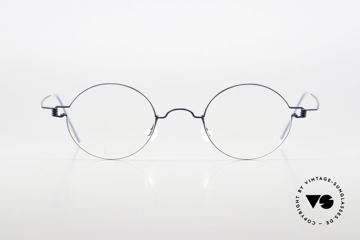 Lindberg Corona 44 Air Titan Rim Lindberg Specs Matte Dark Blue, distinctive quality and design (award-winning frame), Made for Men and Women
