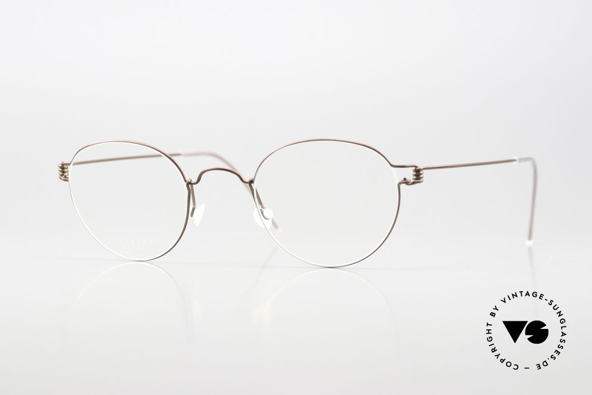 Lindberg Matt 44 Air Titan Rim Small Panto Eyewear Unisex, LINDBERG Air Titanium Rim eyeglasses in size 44-22, Made for Men and Women
