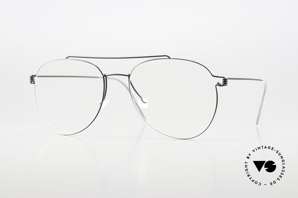 Lindberg Sonny 53 Air Titan Rim Black Titanium Aviator Frame, LINDBERG Air Titan ladies glasses and men's glasses, Made for Men and Women Lindberg Sonny 53 Air Titan Rim Black Titanium Aviator Frame, LINDBERG Air Titan ladies glasses and men's glasses, Made for Men and Women