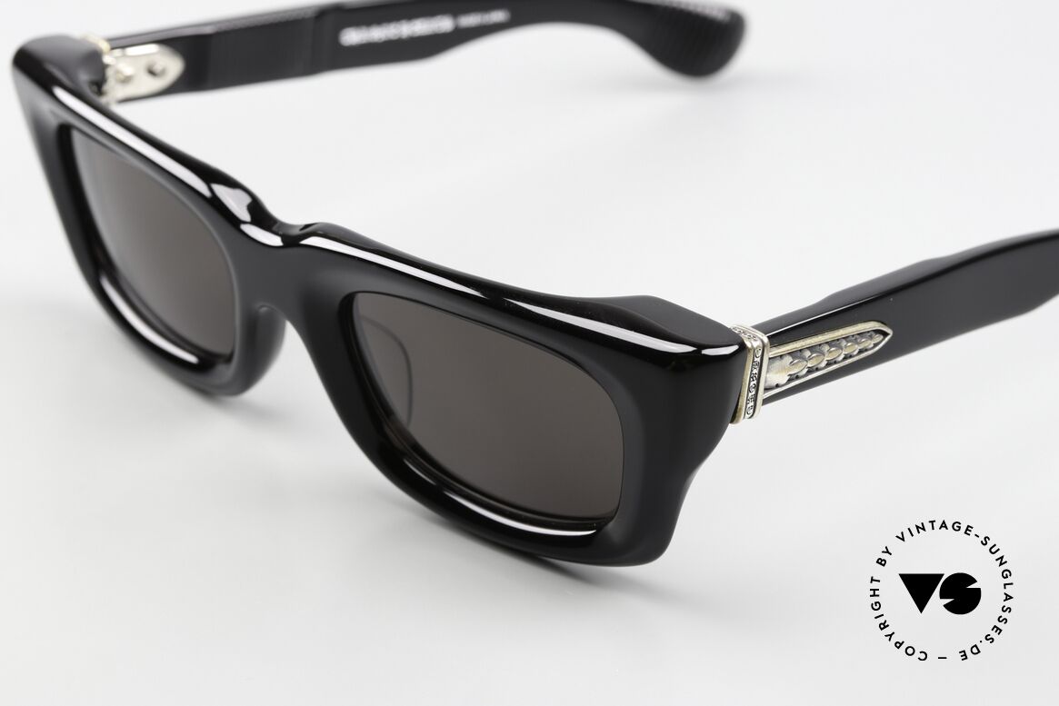 Chrome Hearts Steezin Very Thick Acetate Sunglasses, costly 925 Sterling Silver decorative elements, Made for Men and Women Chrome Hearts Steezin Very Thick Acetate Sunglasses, costly 925 Sterling Silver decorative elements, Made for Men and Women