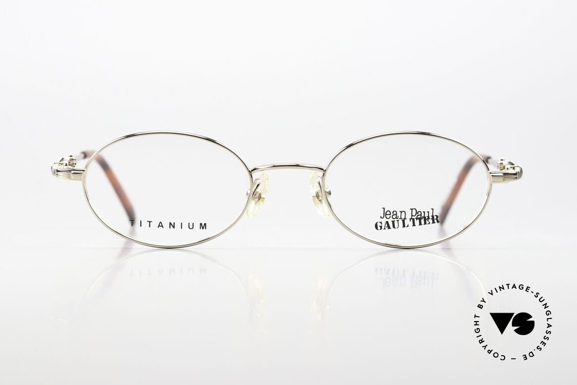 Jean Paul Gaultier 55-0039 Oval Titanium Frame 1996, outstanding TOP-quality (oval GP titanium frame), Made for Men and Women Jean Paul Gaultier 55-0039 Oval Titanium Frame 1996, outstanding TOP-quality (oval GP titanium frame), Made for Men and Women