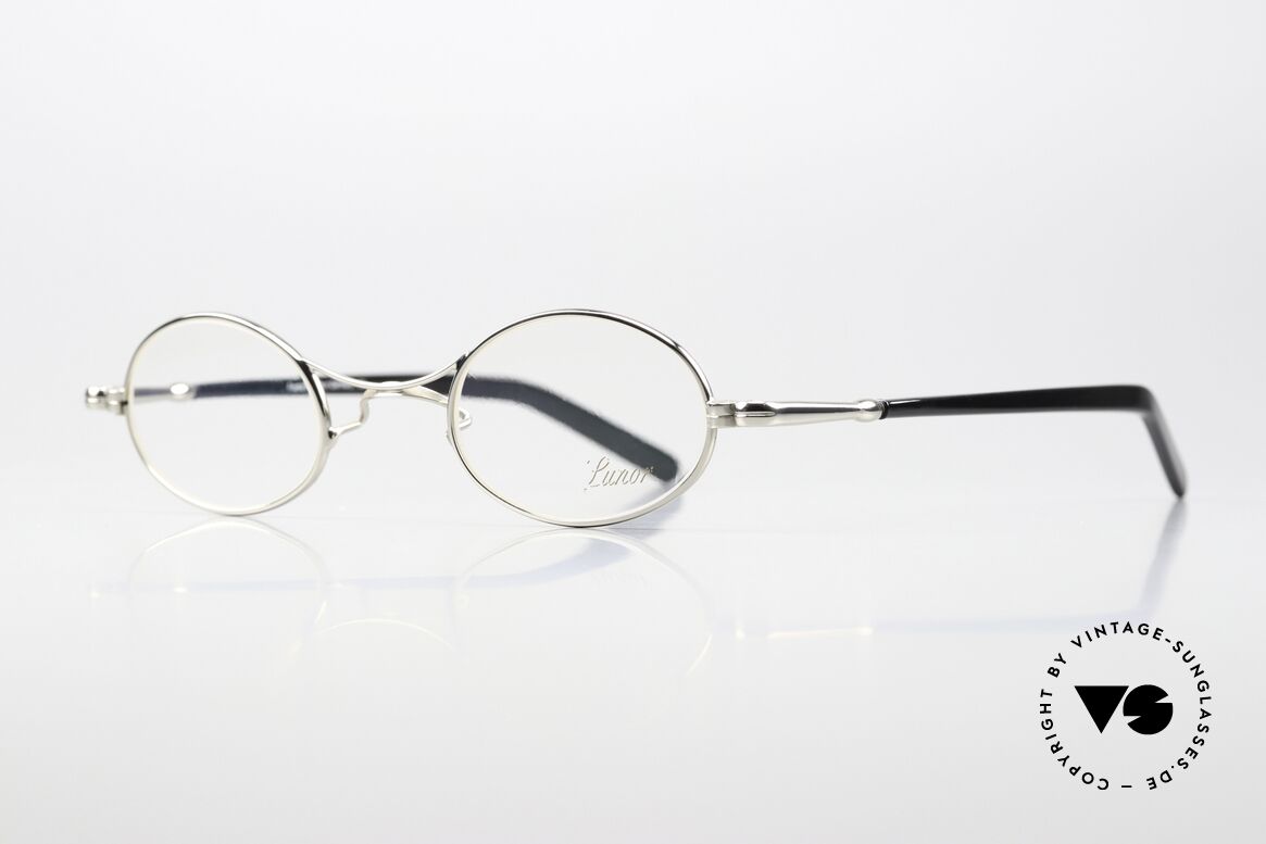 Lunor X-Bridge Oval Rare Precious Platinum Specs, LUNOR: honest craftsmanship with attention to details, Made for Men and Women