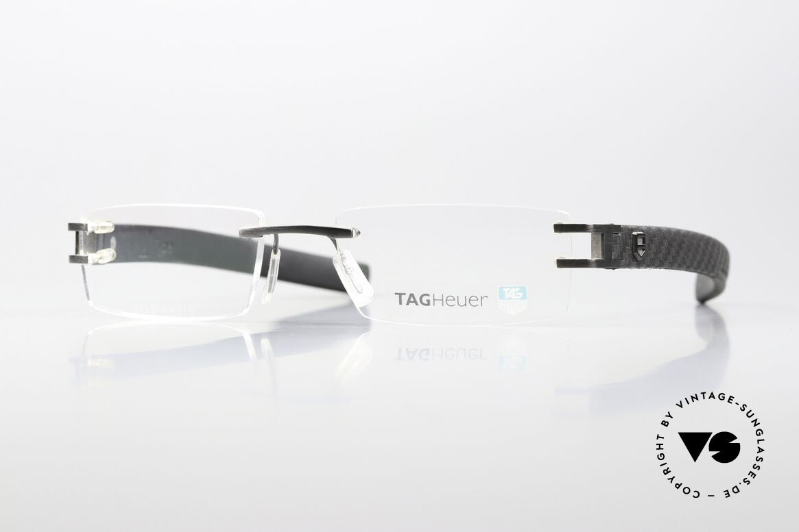 Tag Heuer L-Type 0112 Carbon Ruthenium Leather, Tag Heuer L-Type glasses, model 0112 in size 55-18, Made for Men