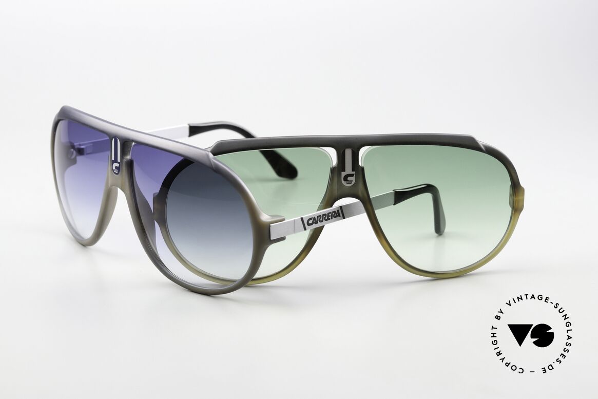 Carrera 5512 2 in 1 Sunglasses Blue & Green, iconic 1980's vintage CARRERA designer sunglasses, Made for Men