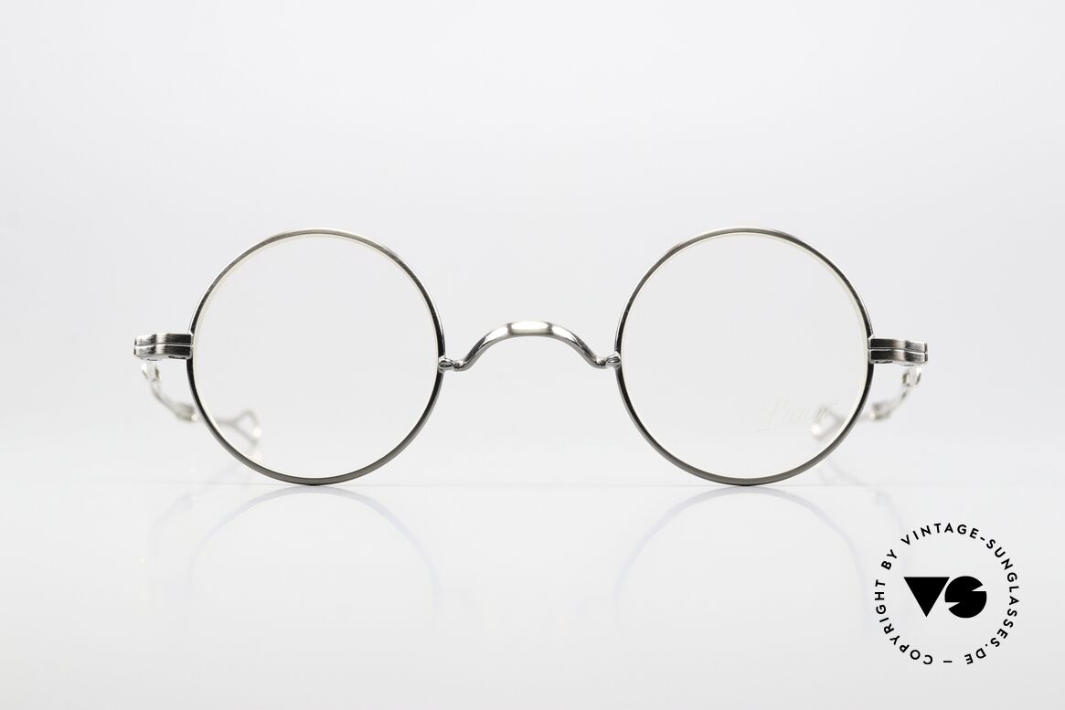 Lunor I 12 Telescopic Antique Silver And Platinum, front = antique silver & temples = platinum-plated silver, Made for Men and Women