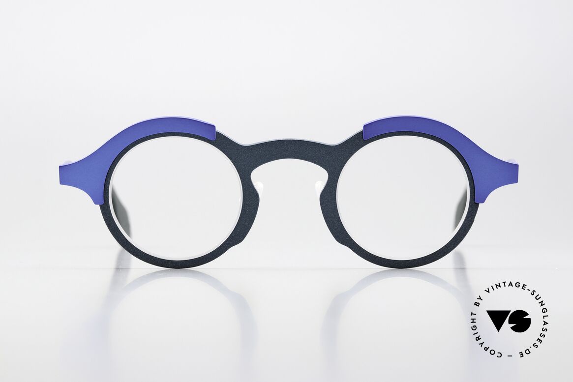 Theo Belgium Mille 71 Metal Frame Bicolor Blue Titan, model mille+71, color code 428 (blue bicolor), Made for Men and Women Theo Belgium Mille 71 Metal Frame Bicolor Blue Titan, model mille+71, color code 428 (blue bicolor), Made for Men and Women