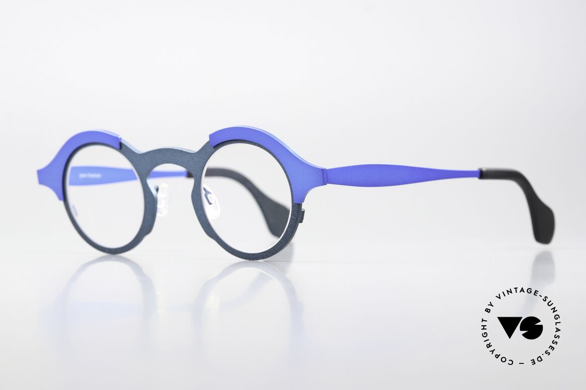 Theo Belgium Mille 71 Metal Frame Bicolor Blue Titan, avant-garde designer eyeglasses in TOP quality, Made for Men and Women Theo Belgium Mille 71 Metal Frame Bicolor Blue Titan, avant-garde designer eyeglasses in TOP quality, Made for Men and Women