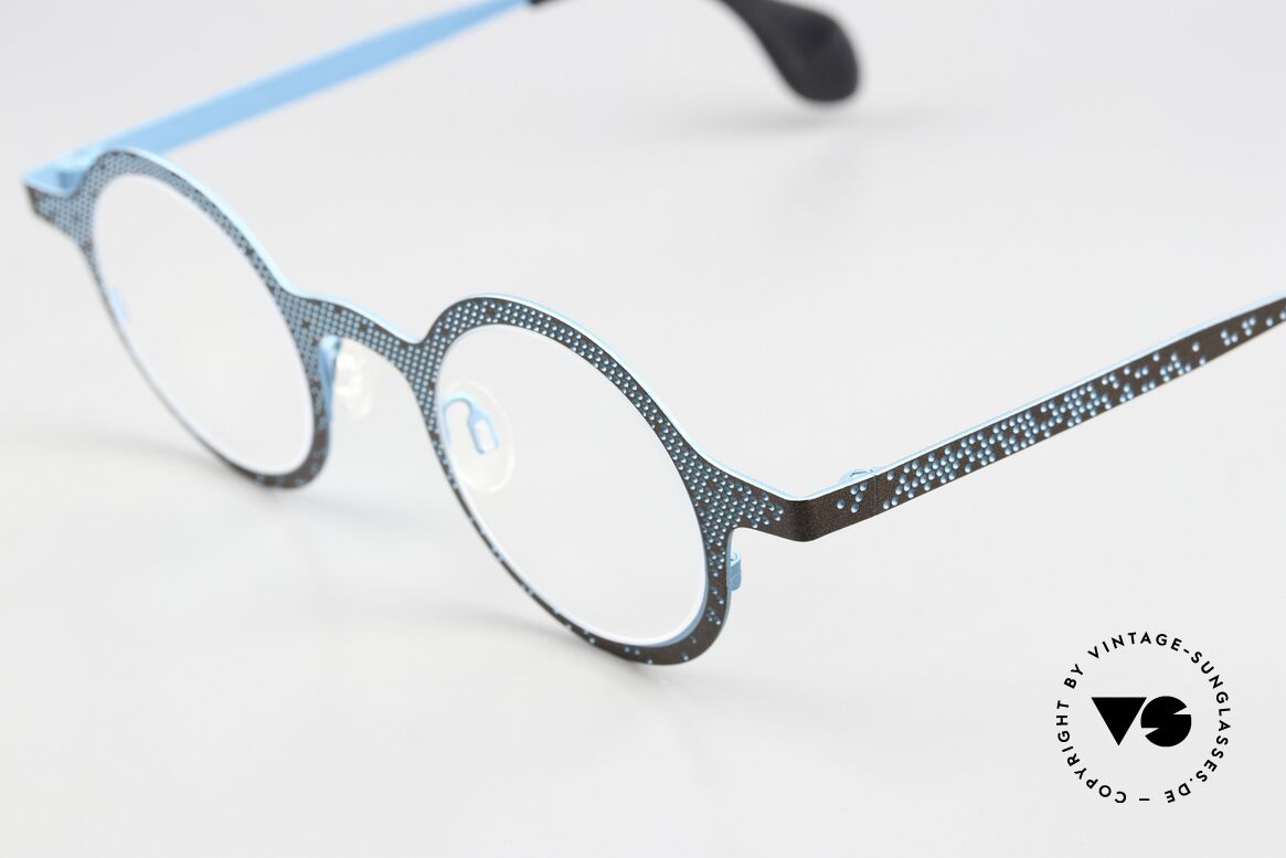 Theo Belgium Mille 64 Round Frame Dotted Pattern, the dotted pattern makes the frame lively, unique, Made for Men and Women Theo Belgium Mille 64 Round Frame Dotted Pattern, the dotted pattern makes the frame lively, unique, Made for Men and Women