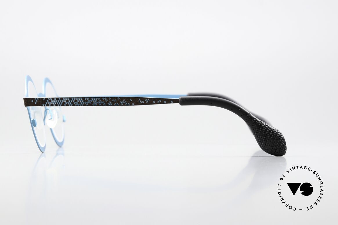 Theo Belgium Mille 64 Round Frame Dotted Pattern, unworn; like all our vintage Theo eyewear specs, Made for Men and Women Theo Belgium Mille 64 Round Frame Dotted Pattern, unworn; like all our vintage Theo eyewear specs, Made for Men and Women
