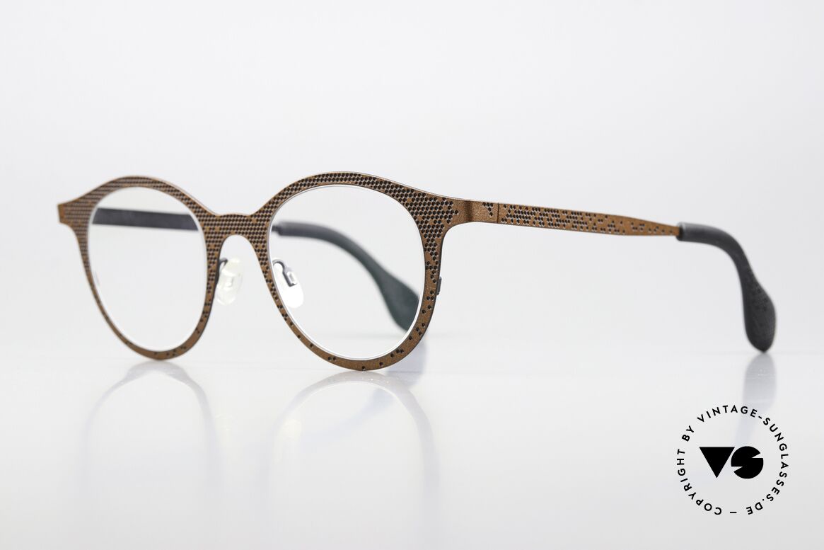 Theo Belgium Mille 61 Lively Frame Pattern Unique, very interesting color concept 293 (brown/black), Made for Men and Women Theo Belgium Mille 61 Lively Frame Pattern Unique, very interesting color concept 293 (brown/black), Made for Men and Women