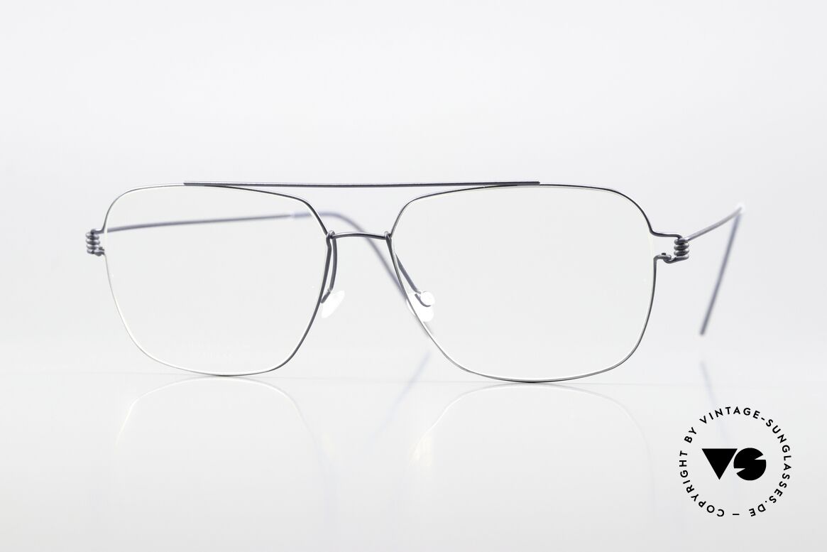 Lindberg Martin Air Titan Rim Men's Frame Dark Blue Gray, men's glasses by Lindberg of the Air Titanium series, Made for Men Lindberg Martin Air Titan Rim Men's Frame Dark Blue Gray, men's glasses by Lindberg of the Air Titanium series, Made for Men
