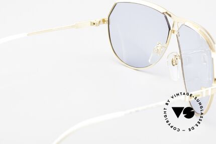 Cazal 954 True Vintage XL Sunglasses, with new light-blue lenses (100% UV protection), Made for Men