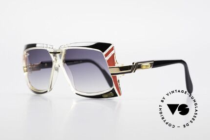 Cazal 869 Old 80's West Germany Shades, orig. color name 610: black + red / crystal / gold, Made for Men and Women