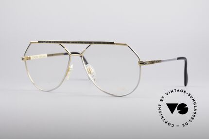 Cazal 733 Gold Plated 80's Eyeglasses, striking Cazal eyeglass-frame for men from 1986/87, Made for Men