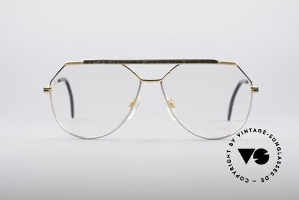Cazal 733 Gold Plated 80's Eyeglasses, delicate double bridge & "aviator" design (truly 80's), Made for Men