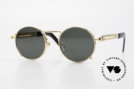Jean Paul Gaultier 56-8171 Customized Chrome Gold, valuable and creative Jean Paul Gaultier designer shades, Made for Men and Women