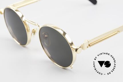 Jean Paul Gaultier 56-8171 Customized Chrome Gold, the most wanted Gaultier vintage sunglasses, worldwide, Made for Men and Women