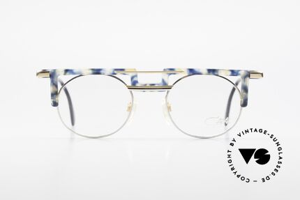 Cazal 745 Striking 90's Cazal Eyeglasses, great combination of shapes, colors & materials, Made for Men and Women