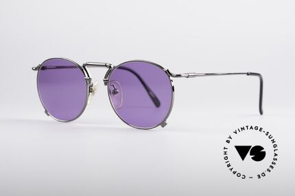 Jean Paul Gaultier 55-8174 90's Designer Shades, high-class finish (shiny anthracite metallic); just noble!, Made for Men and Women