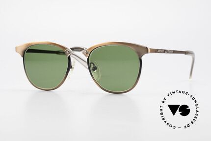 Jean Paul Gaultier 57-0175 Rare 90's Panto JPG Sunglasses, monolithic vintage designer sunglasses by Gaultier, Made for Men and Women