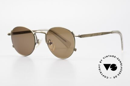 Jean Paul Gaultier 57-1171 90's JPG Designer Sunglasses, tangible top-quality and brown lenses (100% UV), Made for Men and Women