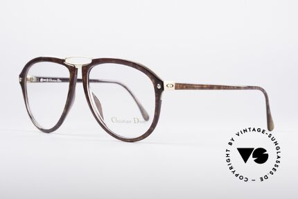 Christian Dior 2523 80's No Retro Glasses, flexible synthetic (OPTYL) frame with a metal inlay, Made for Men
