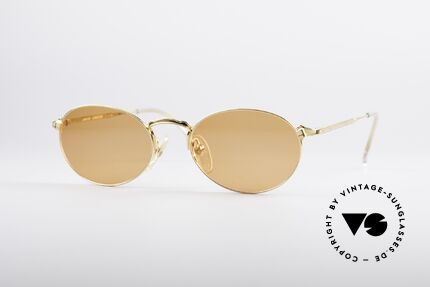 Jean Paul Gaultier 57-2172 Gold Plated Frame, oval vintage designer sunglasses by J.P. Gaultier, Made for Men and Women