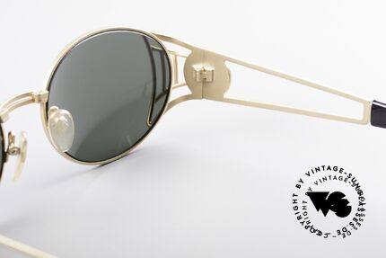 Jean Paul Gaultier 58-6102 Steampunk Designer Shades, NO RETRO sunglasses, but a 20 years old original, Made for Men and Women
